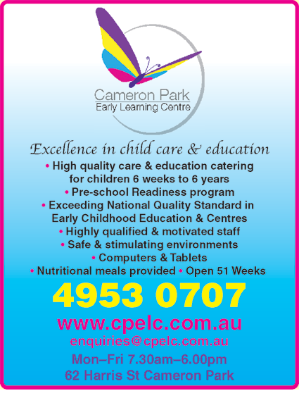 Cameron Park Early Learning Centre - Child Care Sydney 6