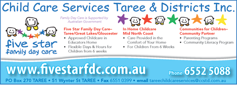 Child Care Services Taree & Districts Inc - Child Care Sydney 1