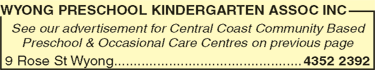 Wyong Preschool Kindergarten Assoc Inc - Child Care Sydney 2